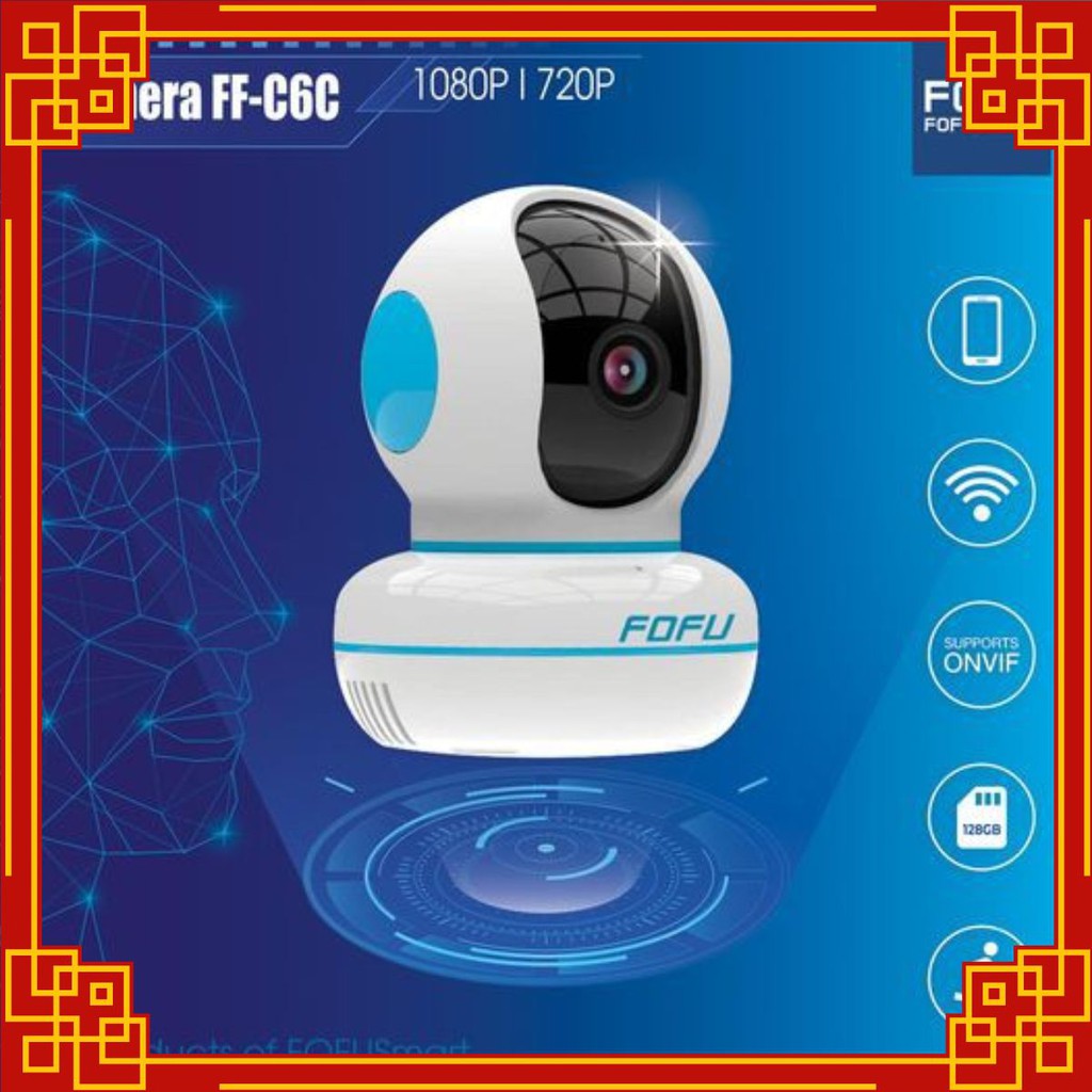 [Siêu rẻ]Camera Không dây 360 độ Fofu C6C|Camera wifi gia re|camera thông minh|camera giám sát wifi