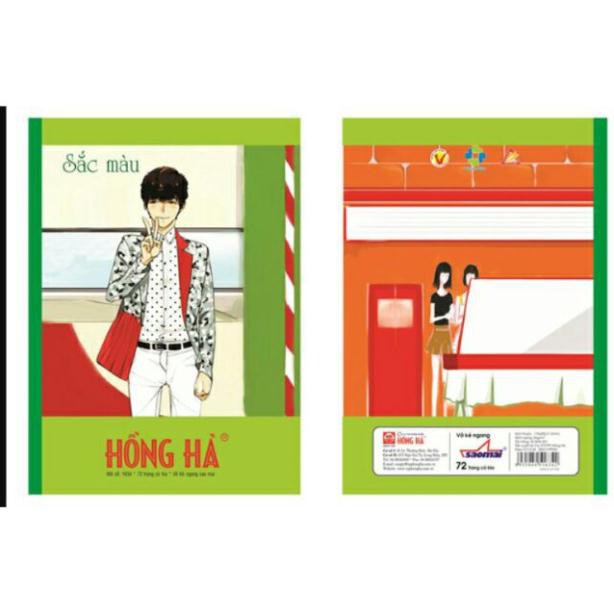 10 QUYỂN VỞ KẺ NGANG 72 TRANG SẮC MÀU