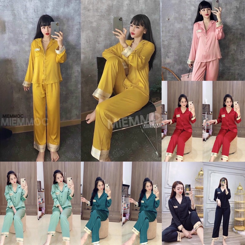 [Mẫu mới nhất] Bộ Pijama, lụa ✨LATIN✨ mềm mịn, mát mượt Ảnh thật