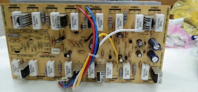 Cục công suất 16 sò 2 kênh 1200w