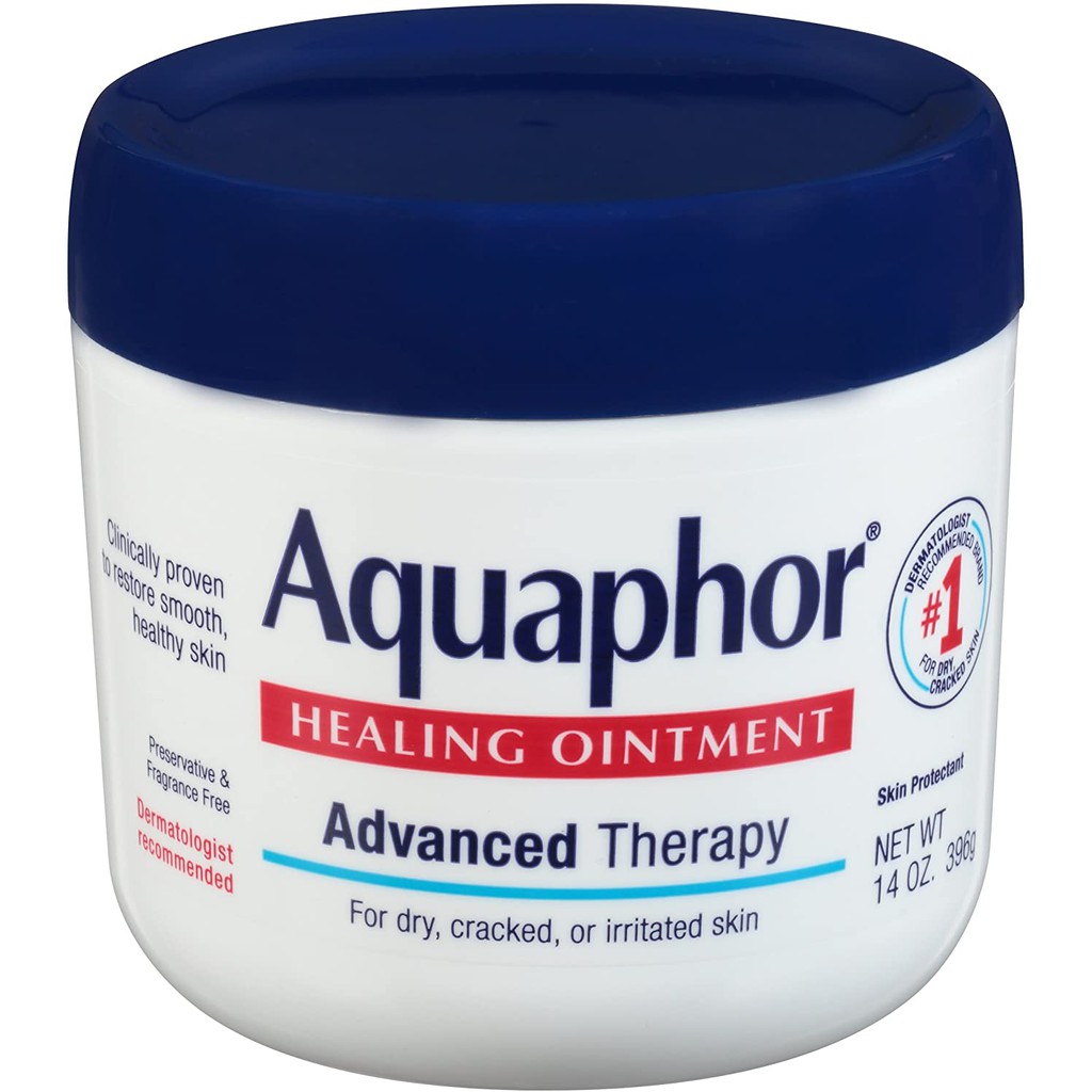 [Hàng Mỹ] Kem đa năng làm mềm da, bảo vệ da khỏi nứt nẻ  Aquaphor Healing Ointment Hũ 396g