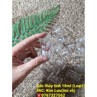 Cốc thủy tinh dùng để đo lượng 10ml