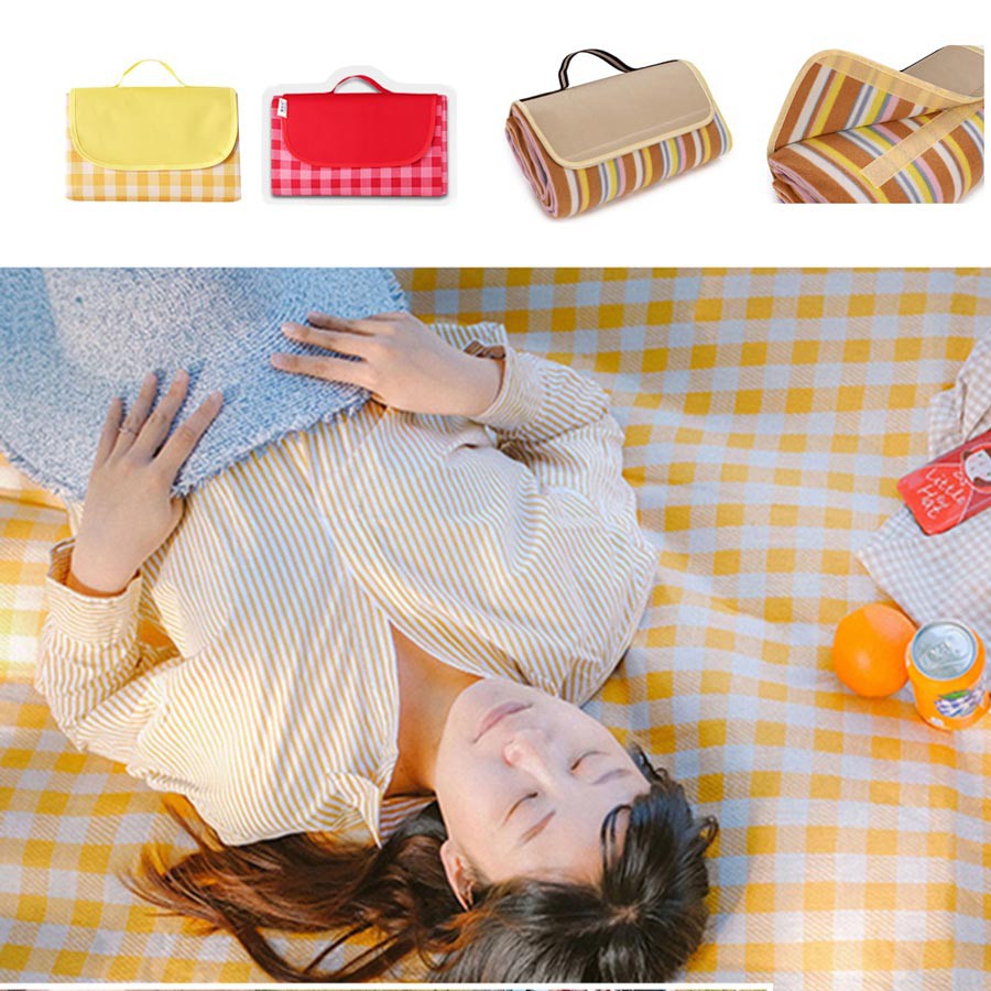 THẢM DÃ NGOẠI, DU LỊCH, PICNIC CAO CẤP - Chống thấm nước, họa tiết caro, gấp gọn tiện lợi - 2 kích thước - MS018 | BigBuy360 - bigbuy360.vn