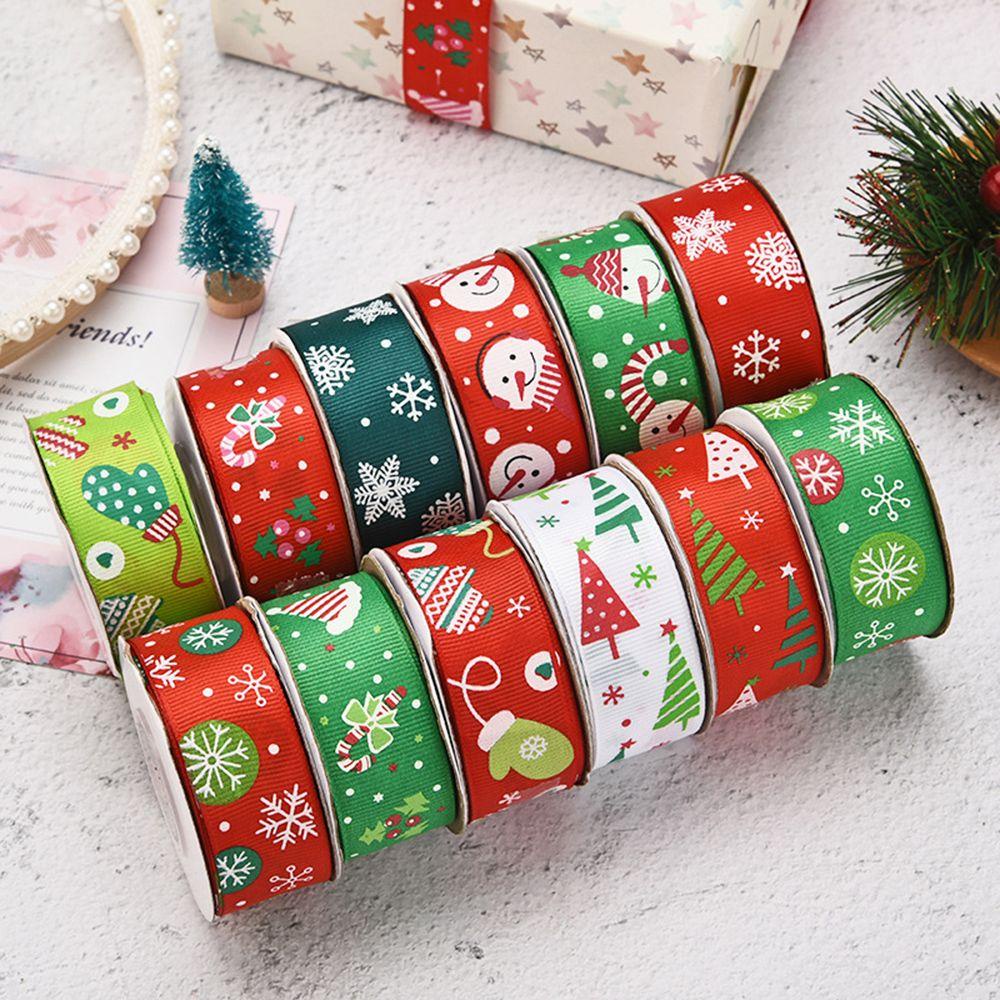 Cuộn Dây Ruy Băng 25mm 10 Yards Trang Trí Giáng Sinh