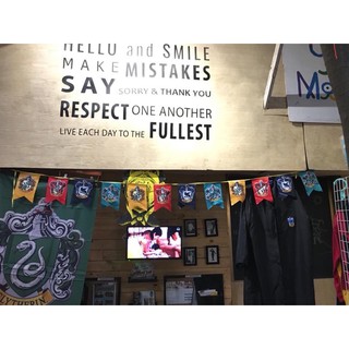 Dải cờ trang trí logo 4 nhà trường Hogwarts