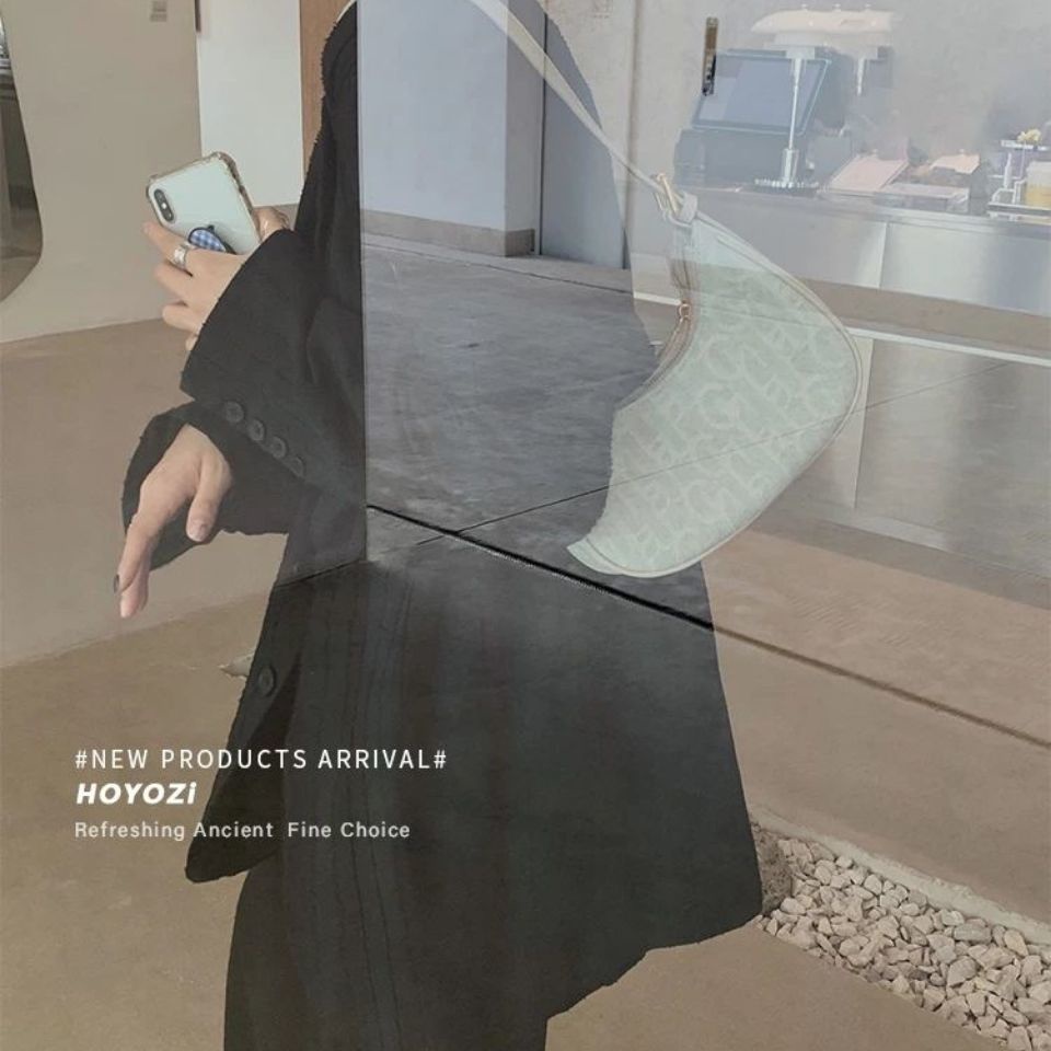 Túi đeo dưới cánh tay Chất Liệu Canvas Và Pu Phong Cách Retro Thời Trang Cho Nữ 2022