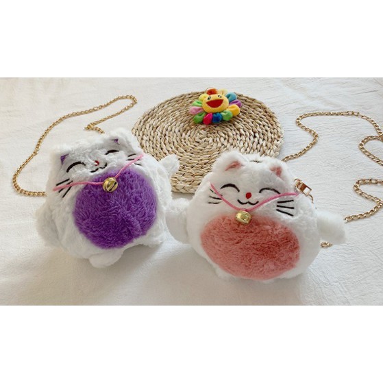 Túi xách mèo may mắn TXB10 túi đeo chéo cute dễ thương