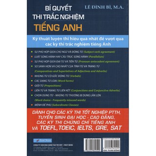 Bí Quyết Thi Trắc Nghiệm Tiếng Anh