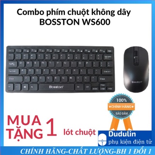 Combo phím chuột Không Dây Bosston WS600, bộ phím chuột máy tính không dây