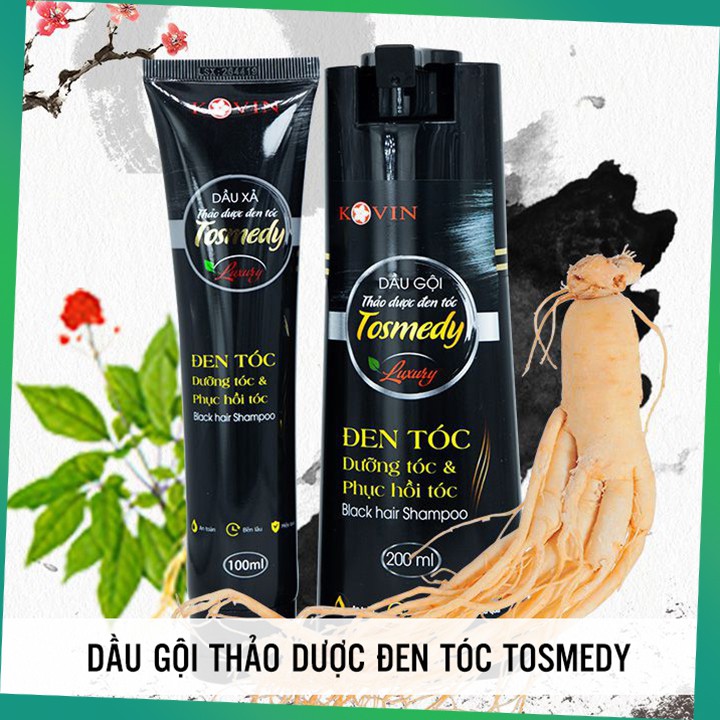 Dầu gội thảo dược đen tóc TOSMEDY - Công ty CP Dược TW Mediplantex - Đen tóc chỉ sau 01 lần gội. | Thế Giới Skin Care