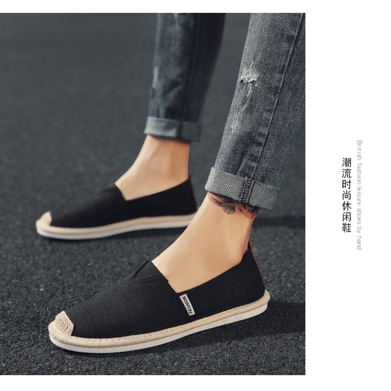 Giày lười vải nam cao cấp kiểu dáng trẻ trung năng động GLV01 | BigBuy360 - bigbuy360.vn