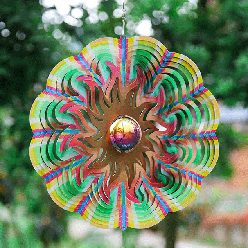 Stainless Steel Wind Spinner- 3D Indoor Outdoor Garden Decoration