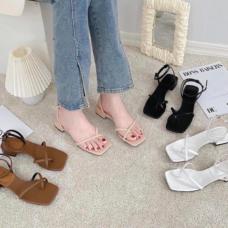 Sandal xỏ ngón 2cm