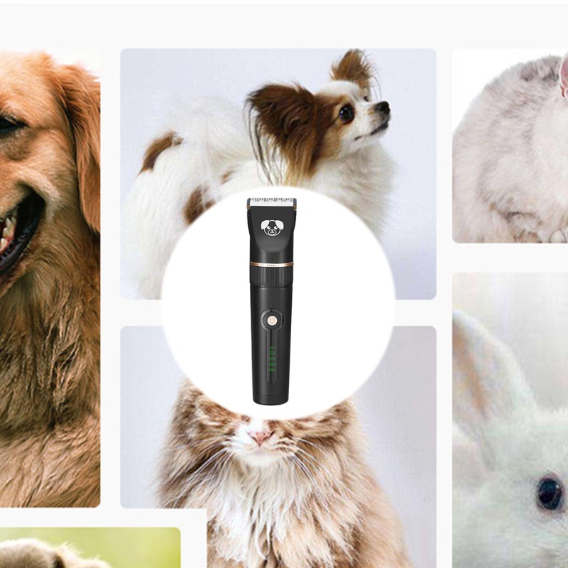 Tông Đơ Cắt Lông Cho Thú Cưng Không Dây Sạc Lại Được Tiện Lợi