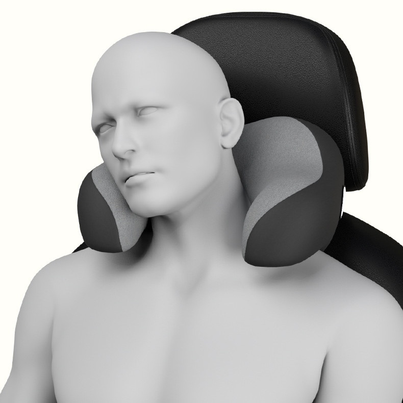 Gối chữ U ô tô Tựa đầu ô tô Vải thoáng khí bốn mùa Gối kê cổ ô tô memory foam Gối kê cổ ô tô Gối kê cổ ô tô