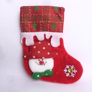 Vớ (Tất) Ông Già Noel ,Người Tuyết Cao 17cm Trang Trí Giáng Sinh,Decor,Nhà Cửa,Cửa Hàng