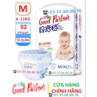 (FREESHIP) Tã bỉm quần GoodPartner size M 92 miếng