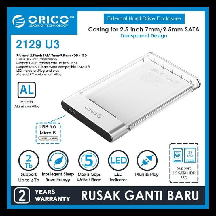 Orico Ổ Cứng Ngoài Usb 3.0 2.5 Inch Hdd Ssd - 2129u3 450