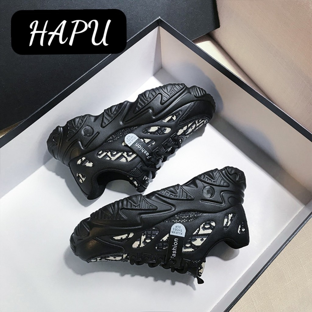Giày sneaker nữ Ulzzang A2022 kiểu dáng thể thao mới nhất, Hot Trend HAPU ( 2 màu )