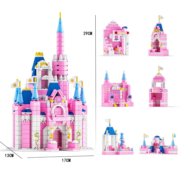 [1000 CHI TIẾT] Đồ chơi lắp ráp lego lâu đài công chúa LĐCC1000, bộ xếp hình lego lắp ghép mô hình, đồ chơi con gái