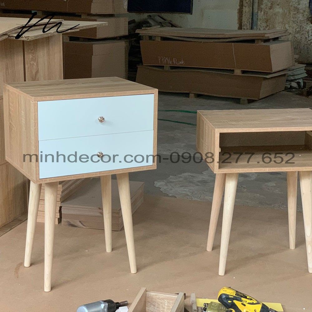 [miễn phí vận chuyển] Tab Đầu Giường_Tủ Đầu Giường_Kệ Đầu Giường, Tủ Đựng Mỹ Phẩm Bằng Gỗ 2 Tầng- Hàng Xuất Khẩu | BigBuy360 - bigbuy360.vn