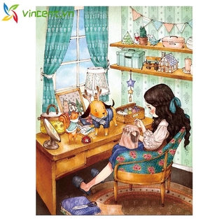 Tranh Thêu Chữ Thập 11ct Phong Cách Cổ Điển Độc Đáo