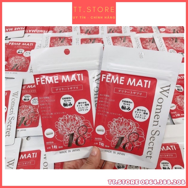 Viên Uống Phụ Khoa Feme Mati Women’ Secret 30 Viên Nhật Bản.