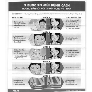 Xịt mũi XISAT người lớn.