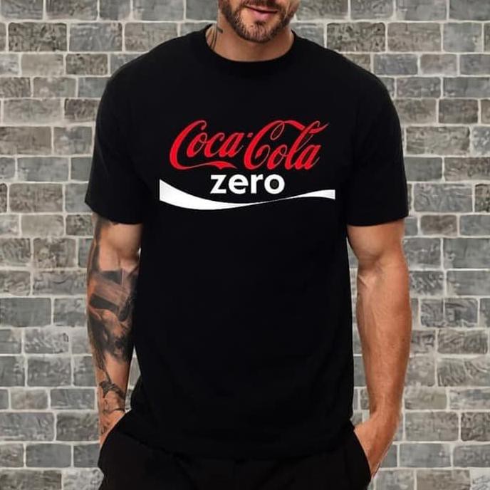 Áo Thun Trơn In Hình Coca Cola Zero Indonesia Thời Trang Unisex Cá Tính G28I 30 Distro Coca Cola