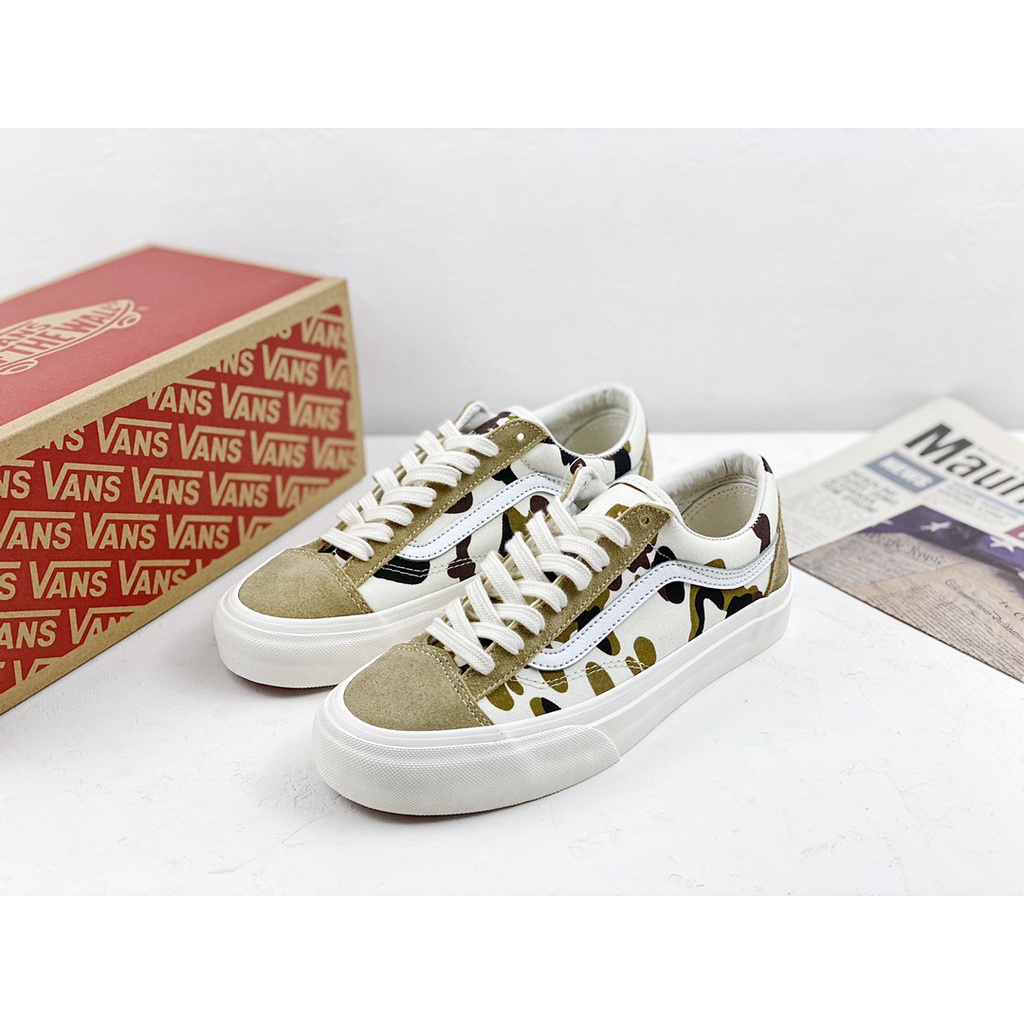 Giày Thể Thao Cao Su Vans CORDURA Họa Tiết Rằn Ri Cổ Điển Cho Nam Và Nữ-1214
