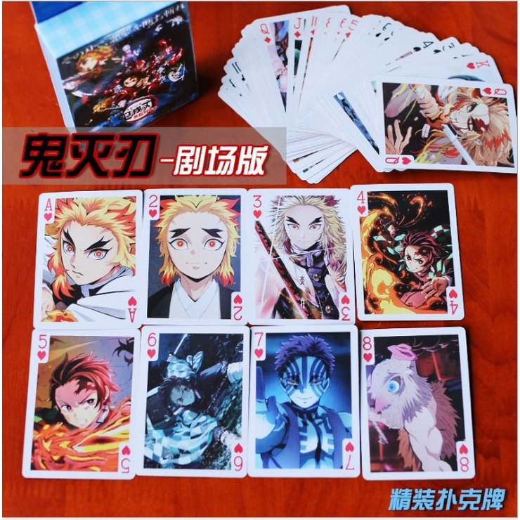 Bộ Bài Tây Tú Lơ Khơ 54 Lá In Hình One Piece, Naruto, Dragon Ball