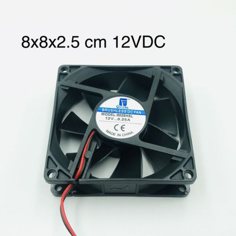 quạt 8x8 12vdc