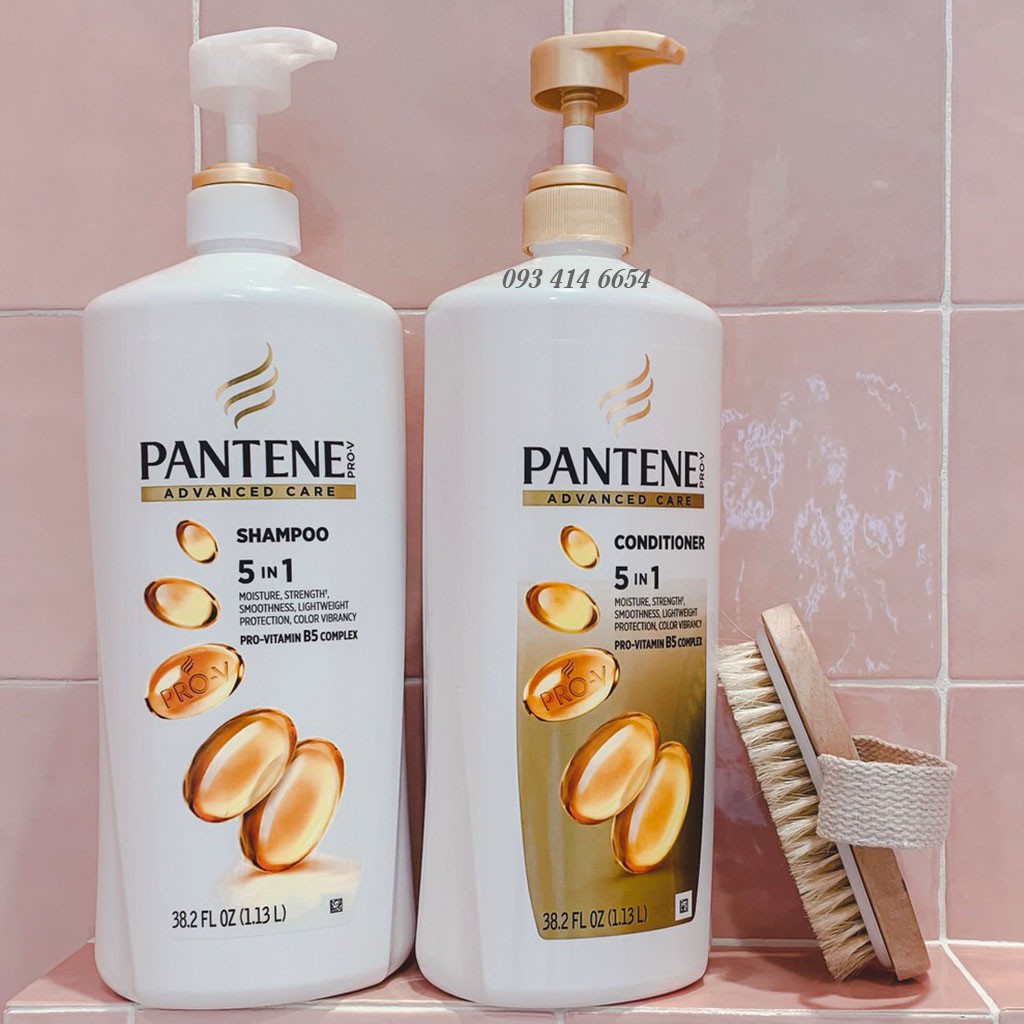 DẦU GỘI / DẦU XẢ MỸ PANTENE PRO V ADVANCED CARE 5IN1 SHAMPOO 1.13L