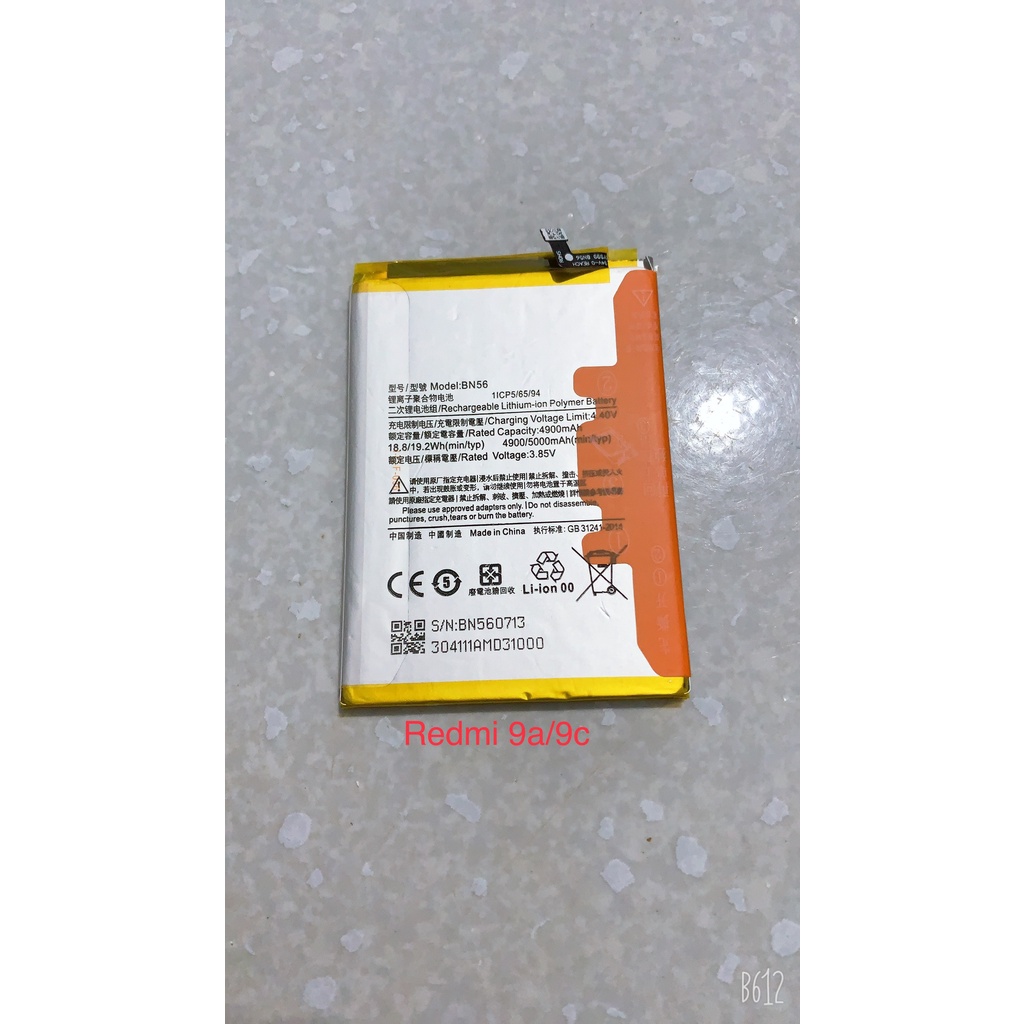 pin redmi 9A / 9C PIN ZIN ĐẸP MÃ BN56