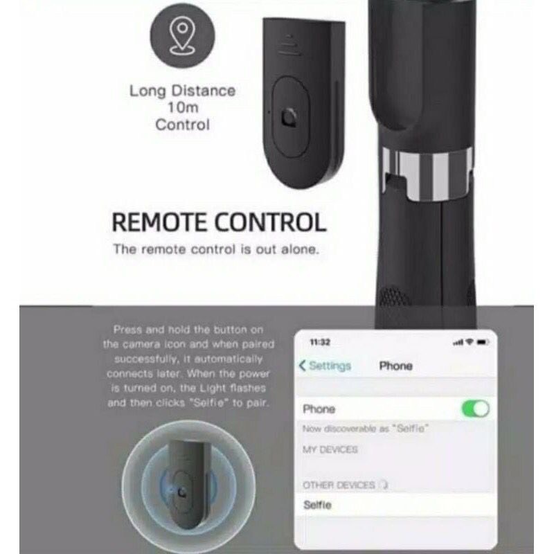 Gậy Chụp Ảnh Tự Sướng 3 Chân Đa Năng Q07,Q07s Kèm Đèn Selfie + Remote Bluetooth Siêu Tiện Lợi