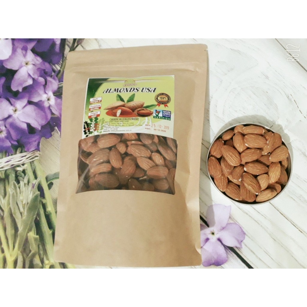 Nhân hạnh nhân tách vỏ sấy chín 500gr