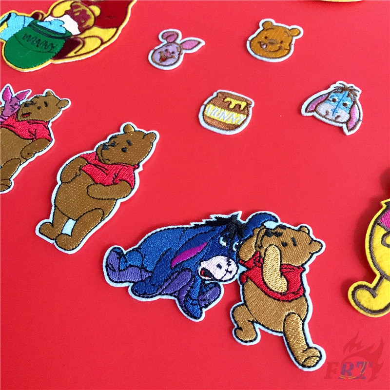 Miếng dán khâu vá hình chú gấu pooh xinh xắn