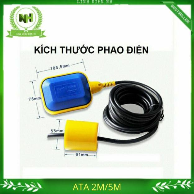 Phao điện bơm nước tự động ATA2M- ATA5M chống cạn và chống tràn Loại Tốt