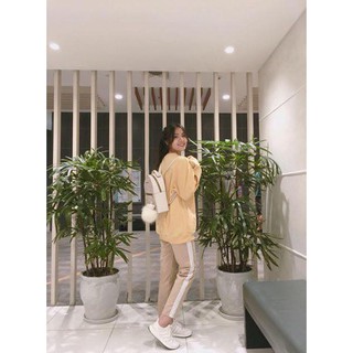 Quần kaki kem 3 sọc