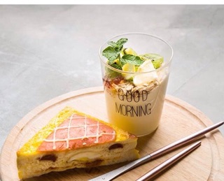< SẴN> Ly good morning thuỷ tinh
