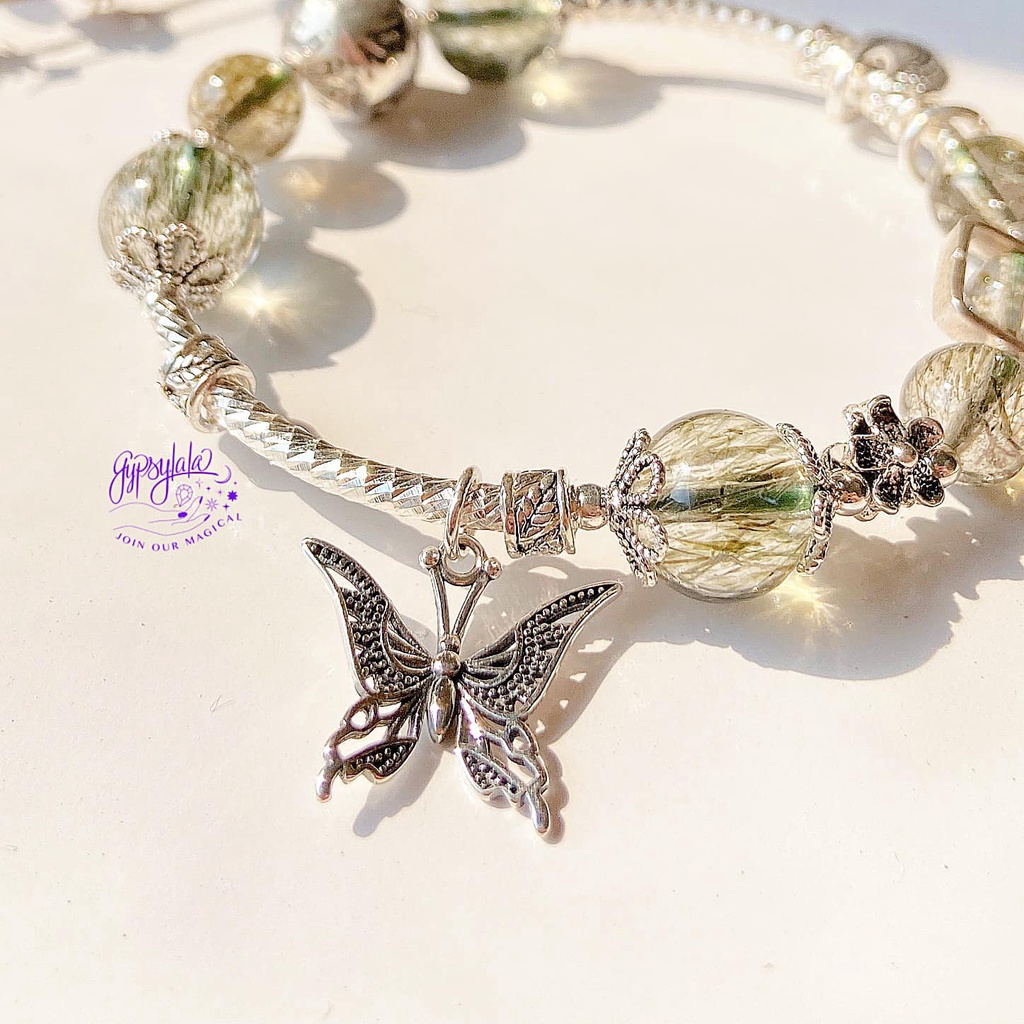 Vòng tay đá Thạch anh tóc xanh SP003477 Gypsy.lala