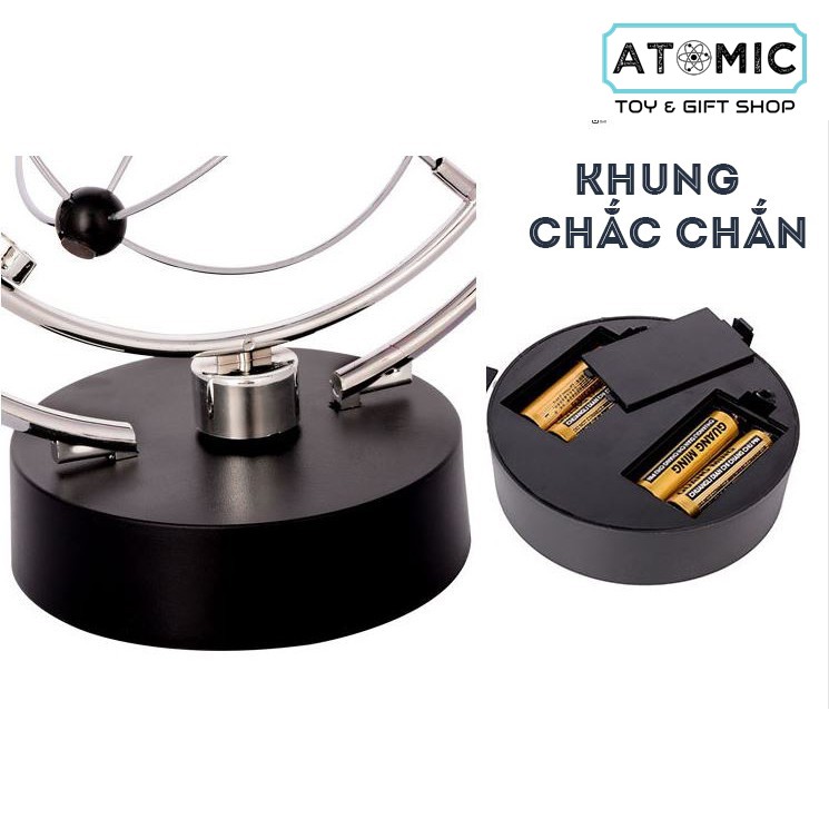 Đồ Chơi Con Lắc Newton Mô Phỏng Hệ Mặt Trời & Hành Tinh - Con Lắc Quay Từ Trường Chuyển Động Vĩnh Cửu