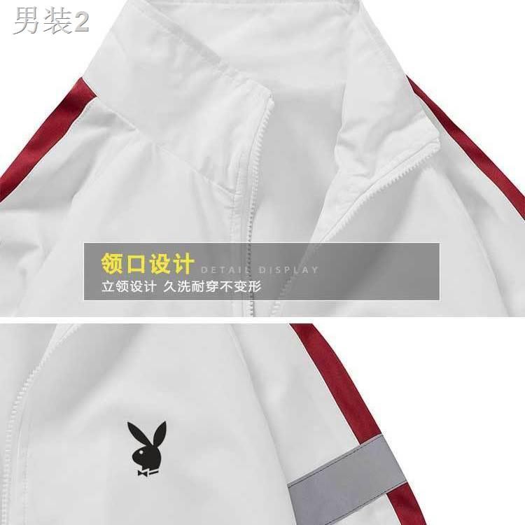 ✒❖Bộ đồ thể thao nam mùa xuân và thu Phiên bản Hàn Quốc của xu hướng áo khoác giản dị học sinh Quần thanh niên l