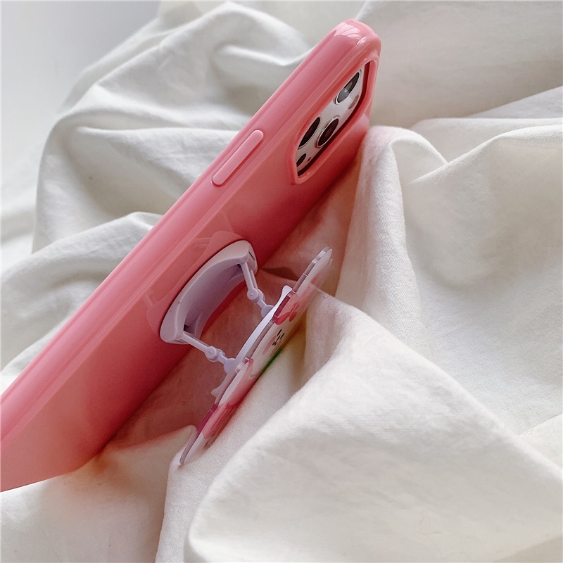 3D cartoon cute bear stand phone case for SAMSUNG S6 S7 edge S8 S9 PLUS S10 S20 S21 ultra S10E soft shell