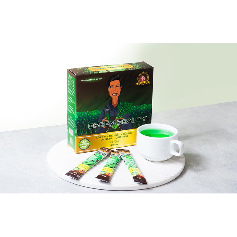 Chính hãng - Nước ép Cần tây Green Beauty vị cafe ( Gói lẻ uống thử )