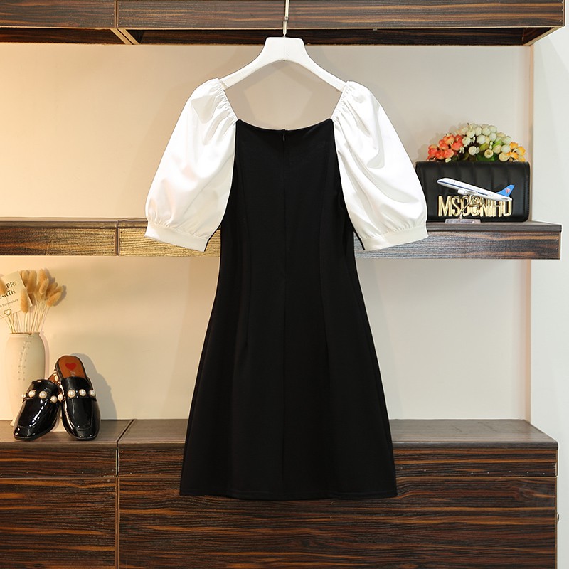 🌸Hàng Order🌸 Váy Bigsize Thắt Nơ Ngực Phối Trắng Đen Nữ Tính Cổ Điển 🌸Hàng Quảng Châu | BigBuy360 - bigbuy360.vn