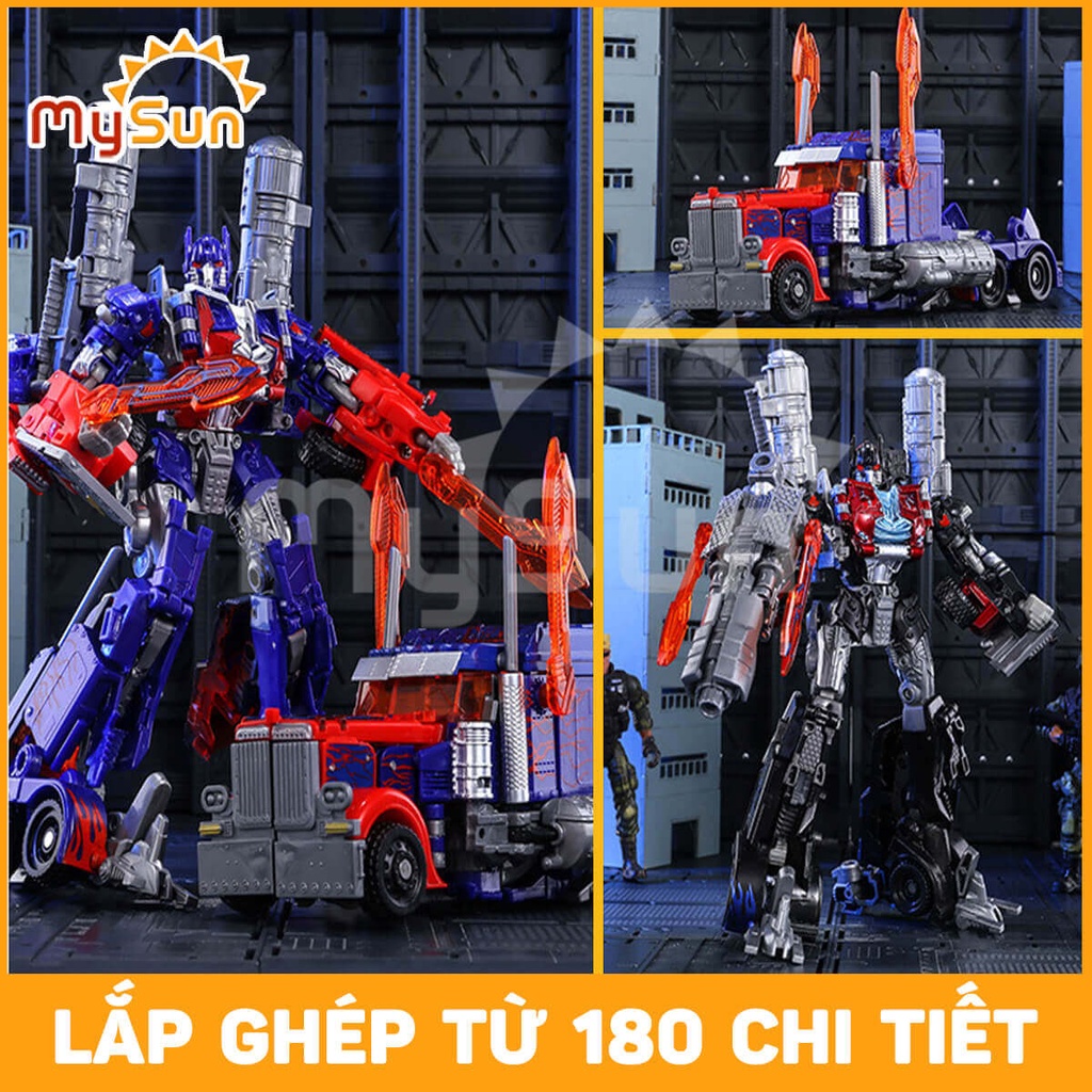 Đồ chơi xe ô tô biến hình robot người máy Transformer Optimus Prime, Bumblebee - MySun