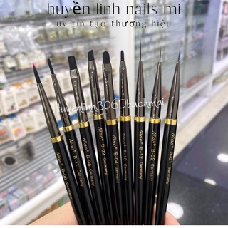 Sét cọ Nhật vẽ móng, bộ cọ Nhật làm nail 5 cây cao cấp..Huyền linh nails mi