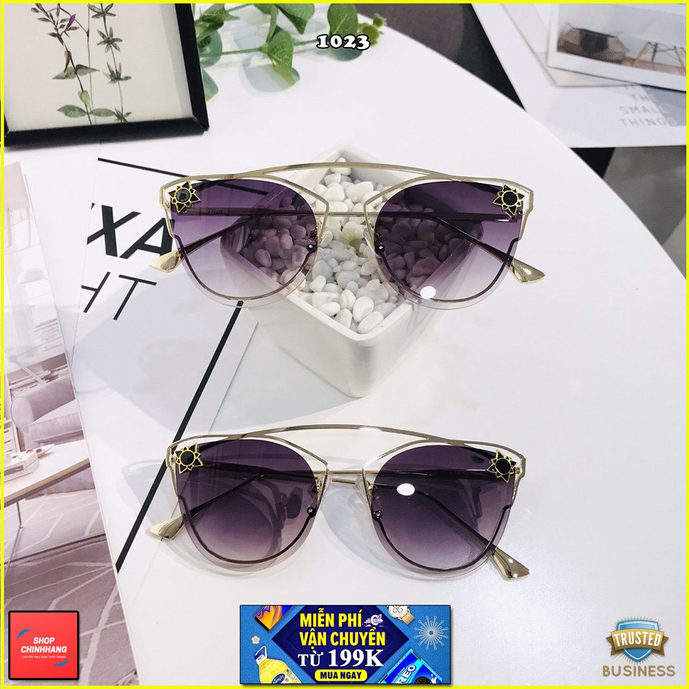 KÍNH MÁT NỮ GỌNG TÁCH THỜI TRANG ĐÍNH HOA SANG CHẢNH SH1023