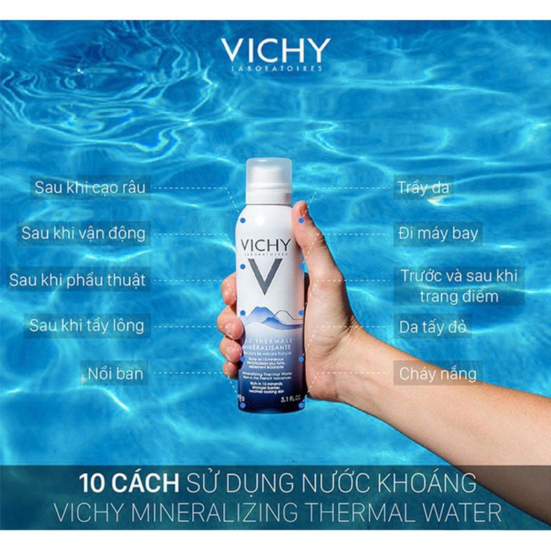 Xịt Khoáng Dưỡng Da Vichy Mineralizing Water 300ml